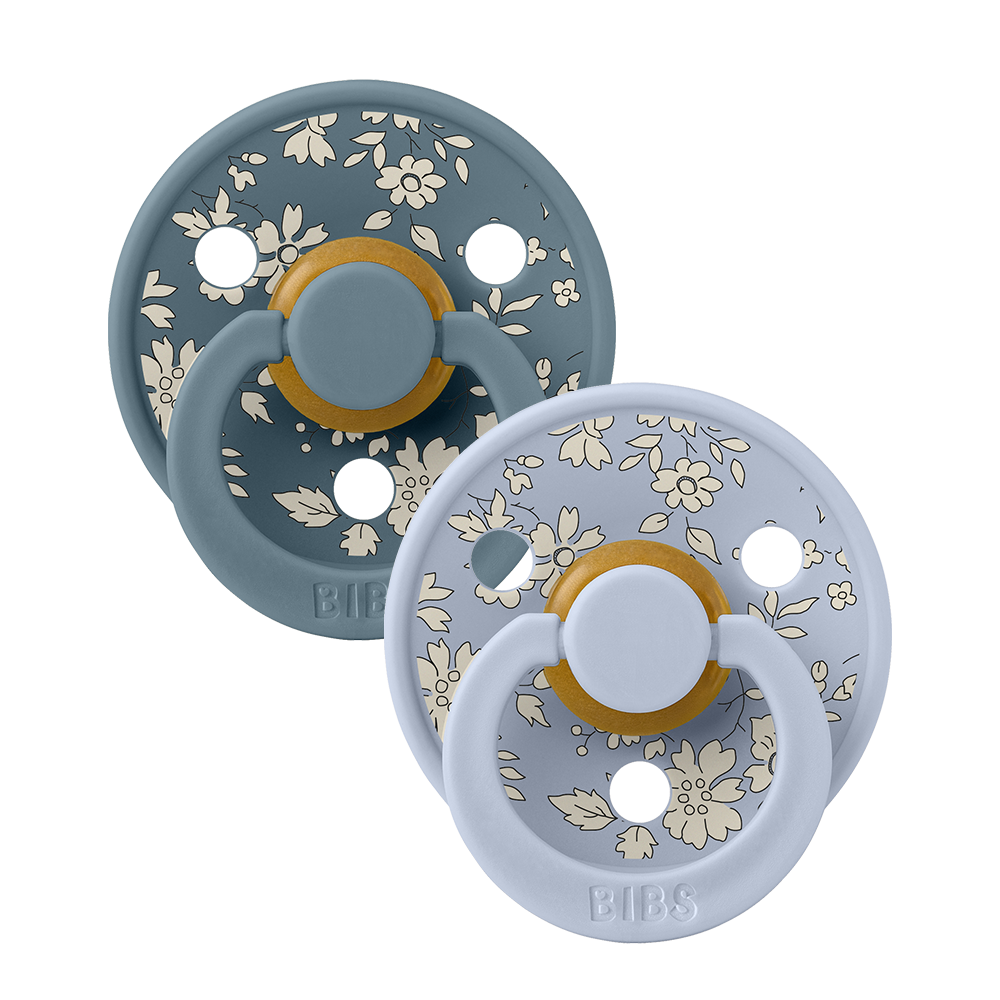 BIBS America | Bibs x Liberty 2-Pack Colour Pacifiers, Assorted Colors & Sizes