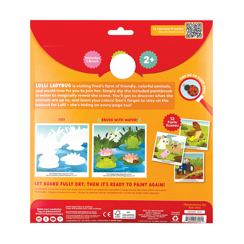 Ooly | Water Amaze Water Reveal Boards, Assorted Styles