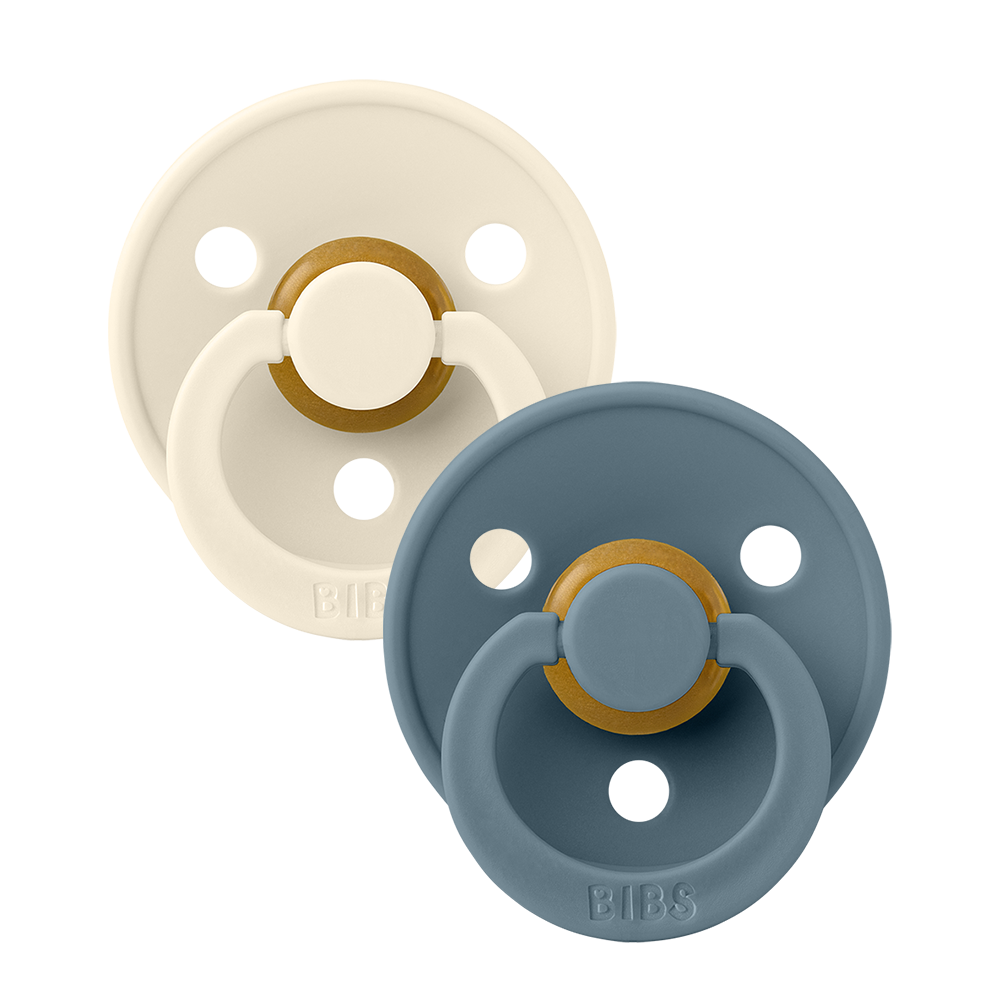 BIBS America | 2-Pack Colour Pacifiers, Assorted Colors & Sizes