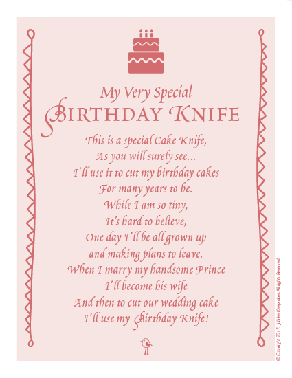 Jubilee Keepsakes | Cake Knife, Assorted Colors