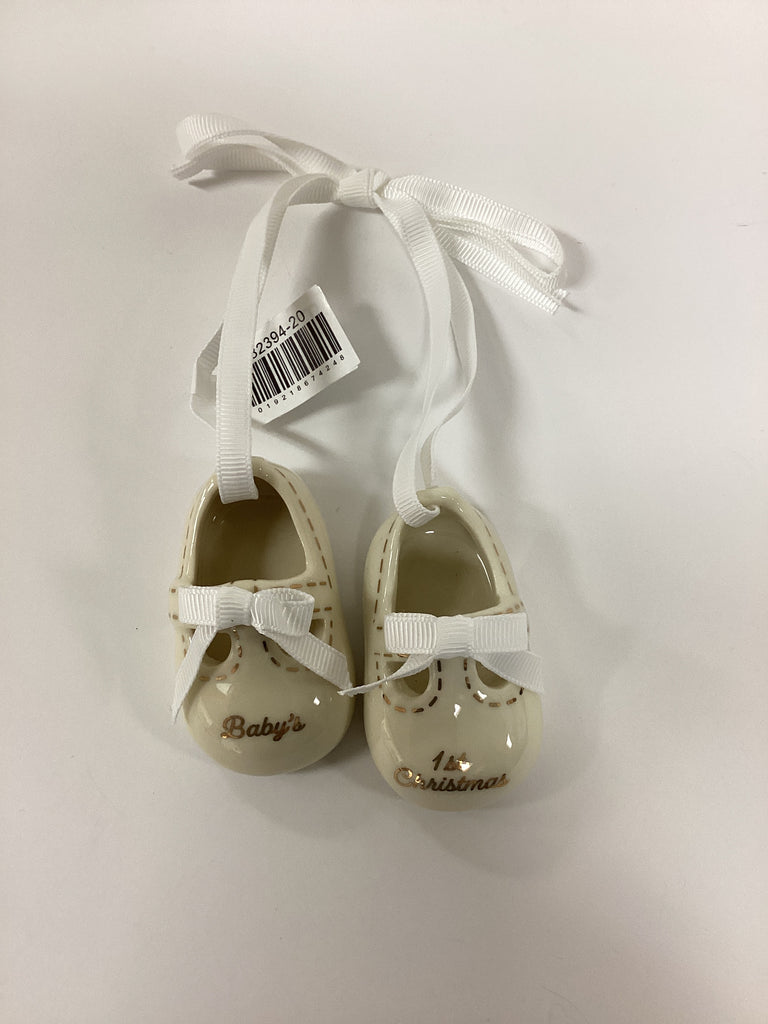 Two's Company | Baby's First Christmas Pair of Shoes Ornament, Assorted Colors