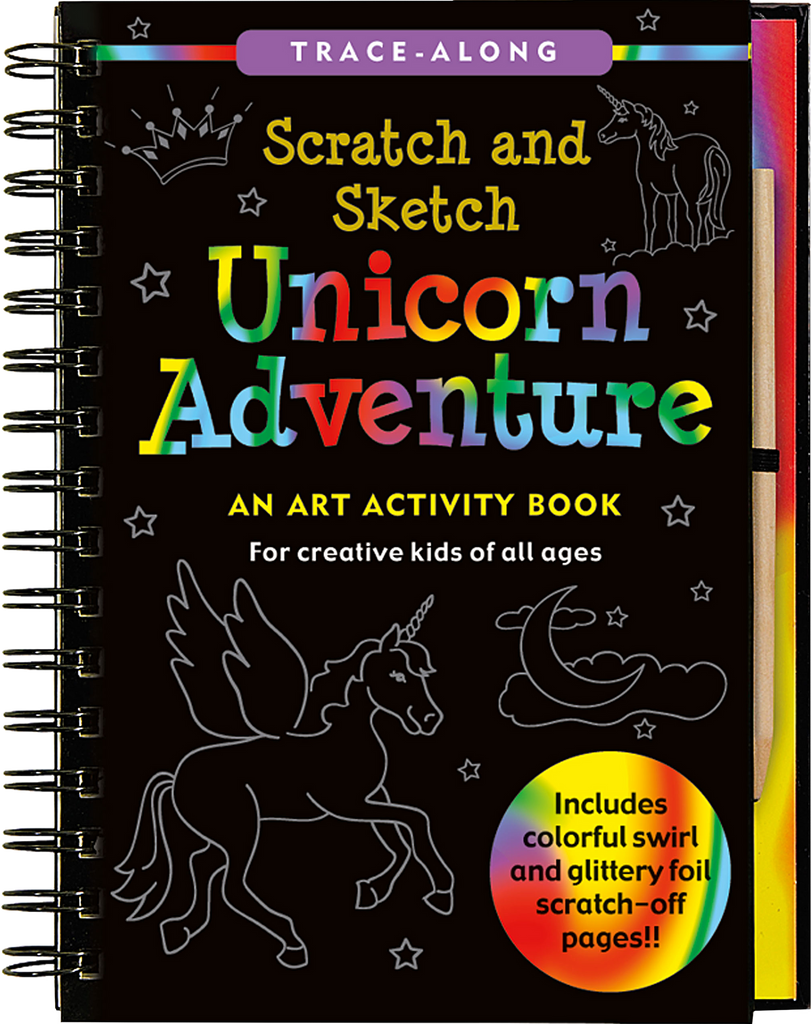 Peter Pauper Press | Scratch and Sketch Activity Book, Assorted Themes