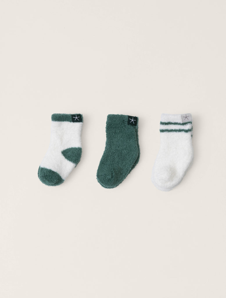 Barefoot Dreams | Infant Socks 3 Pack, Assorted Colors
