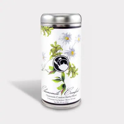 The Tea Can Company | Floral Tall Tin Tea, 12 Sachets, Assorted Flavors
