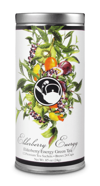 The Tea Can Company | Floral Tall Tin Tea, 12 Sachets, Assorted Flavors