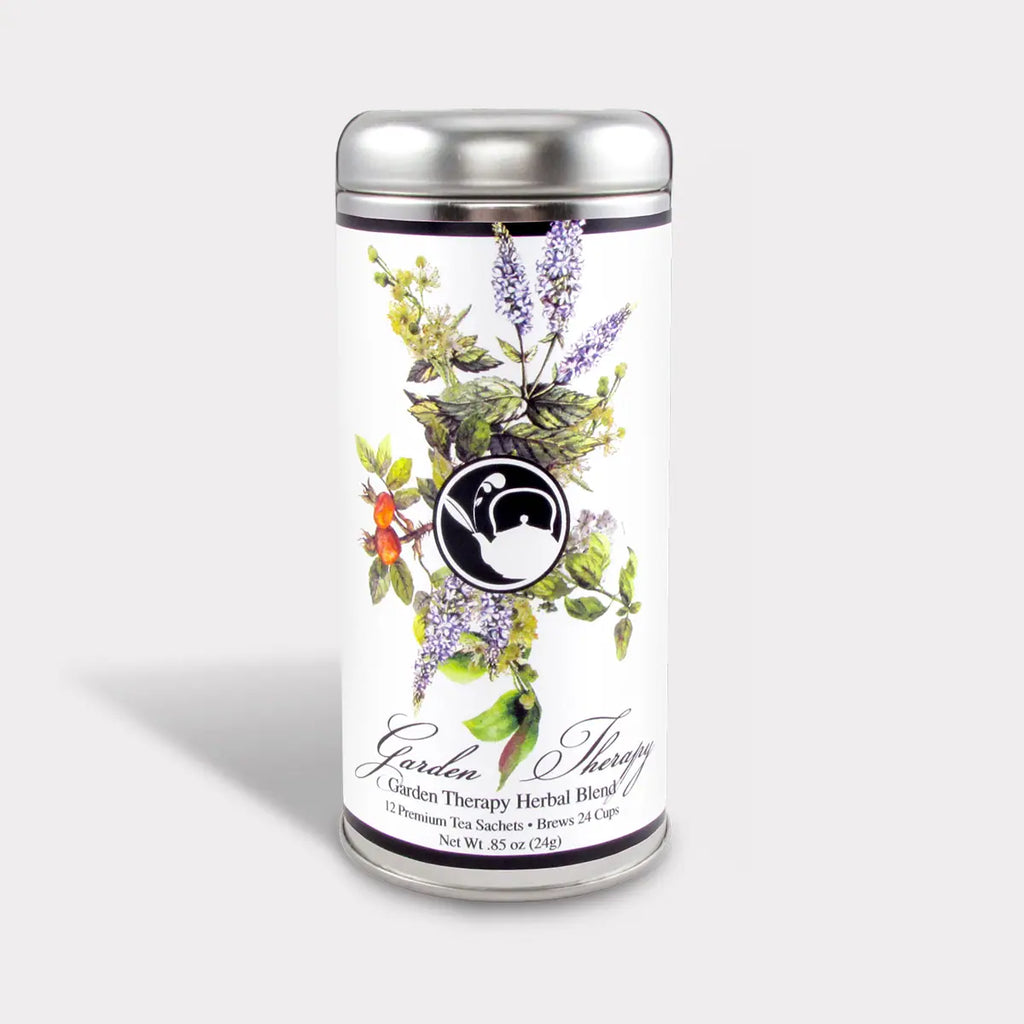 The Tea Can Company | Floral Tall Tin Tea, 12 Sachets, Assorted Flavors