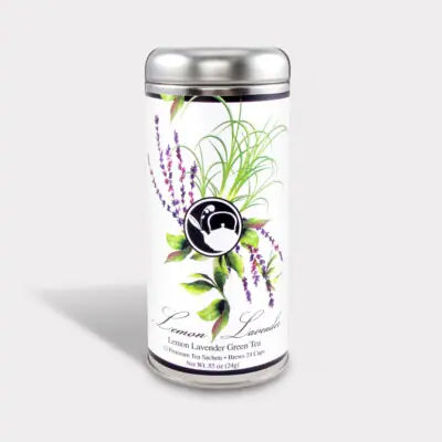 The Tea Can Company | Floral Tall Tin Tea, 12 Sachets, Assorted Flavors