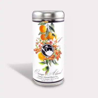 The Tea Can Company | Floral Tall Tin Tea, 12 Sachets, Assorted Flavors