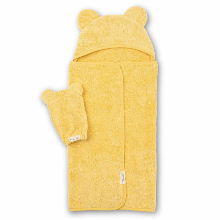 Bella Tunno |Hooded Towel + Wash Mitt Set