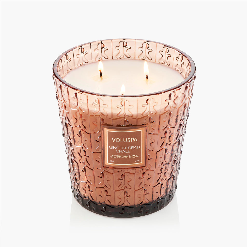 Gingerbread Chalet Candle, Assorted Sizes