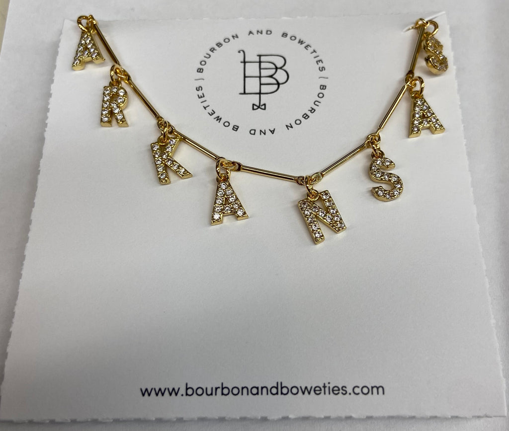 Bourbon and Boweties | Arkansas Necklace