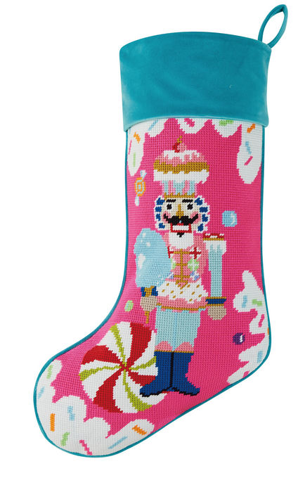 Peking Handicraft | Embroidered Christmas Stockings, 11"x18", Assorted Styles