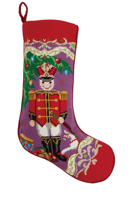 Peking Handicraft | Embroidered Christmas Stockings, 11"x18", Assorted Styles