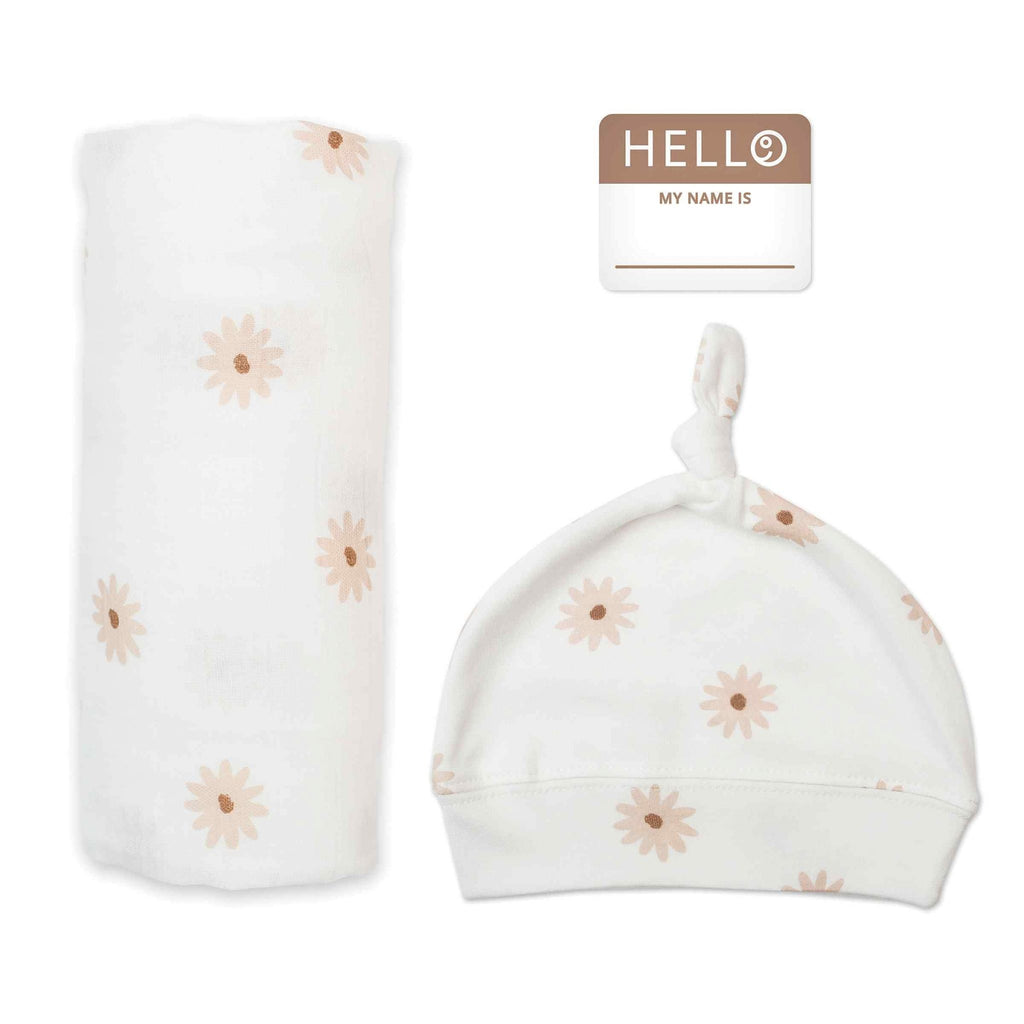 Mary Meyer | Lulujo Hello World Hat & Swaddle Set
