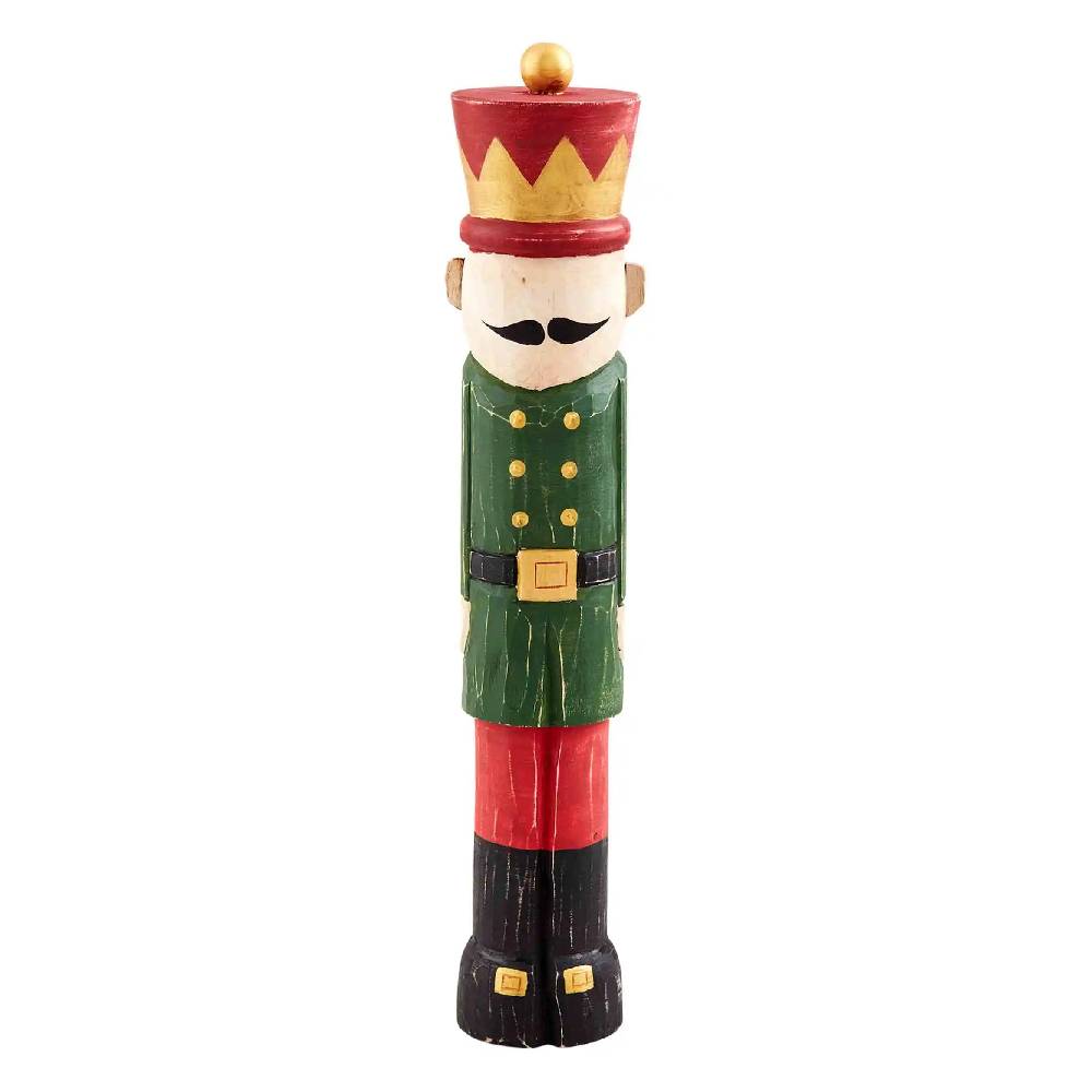 Mud Pie | Nutcracker Wood Block Sitter, Assorted Colors