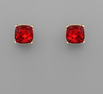 Birthstone Stud Earrings, Assorted Months