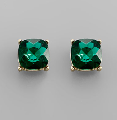 Birthstone Stud Earrings, Assorted Months