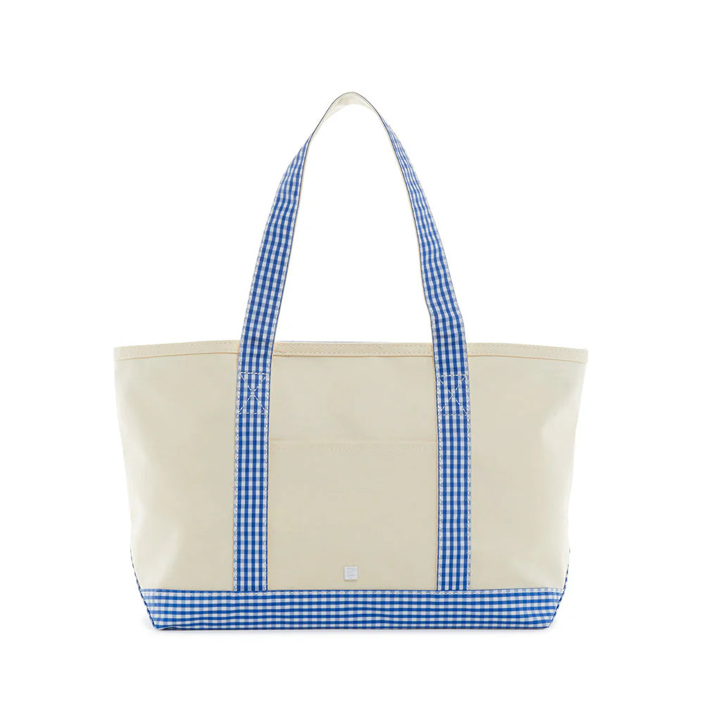 TRVL Design | Natural Coated Medium Canvas Tote, Assorted Patterns
