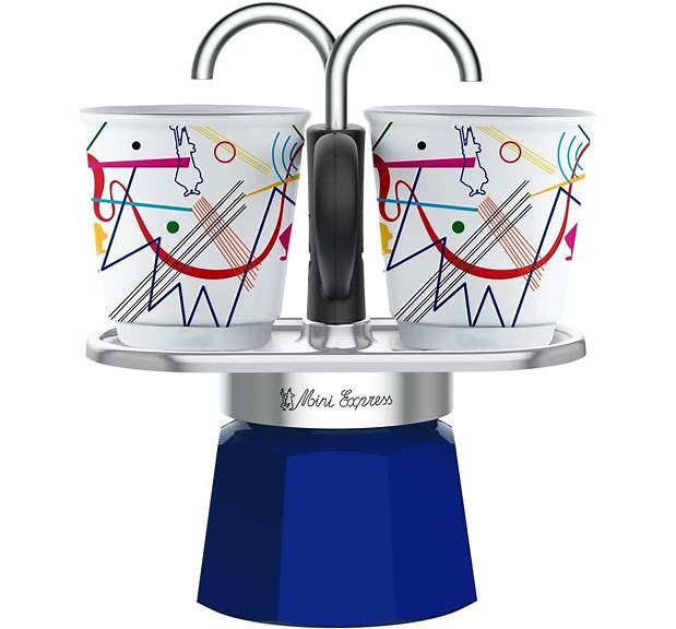 Bialetti Mini Express Stove Top Expresso Maker, Kandinsky