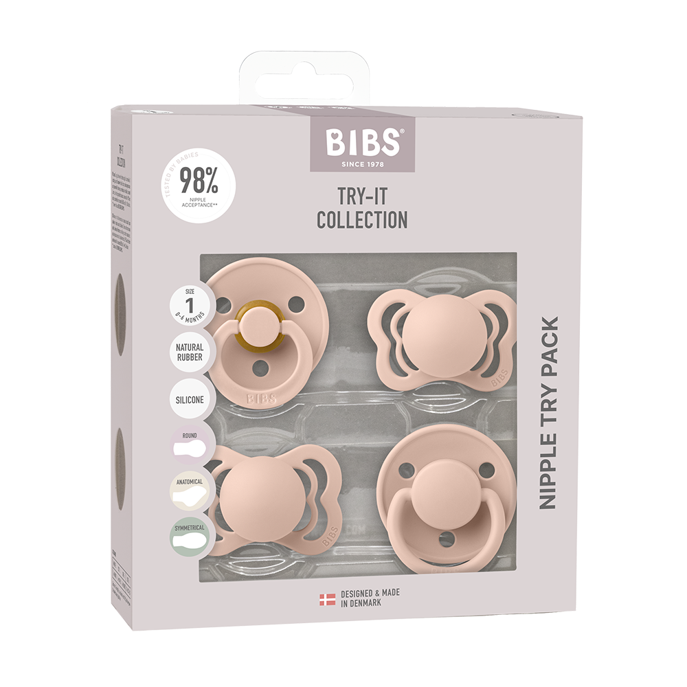 BIBS America | Try-It Pacifier Collection, Assorted Colors