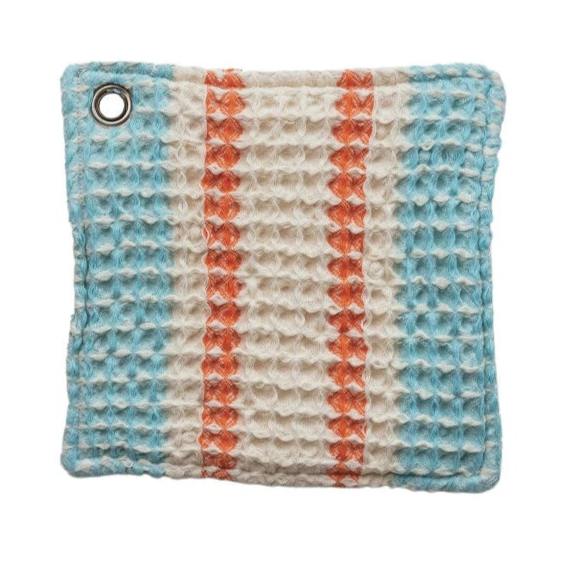 Creative Co-Op | Woven Cotton Waffle Weave Pot Holder, Assorted Colors