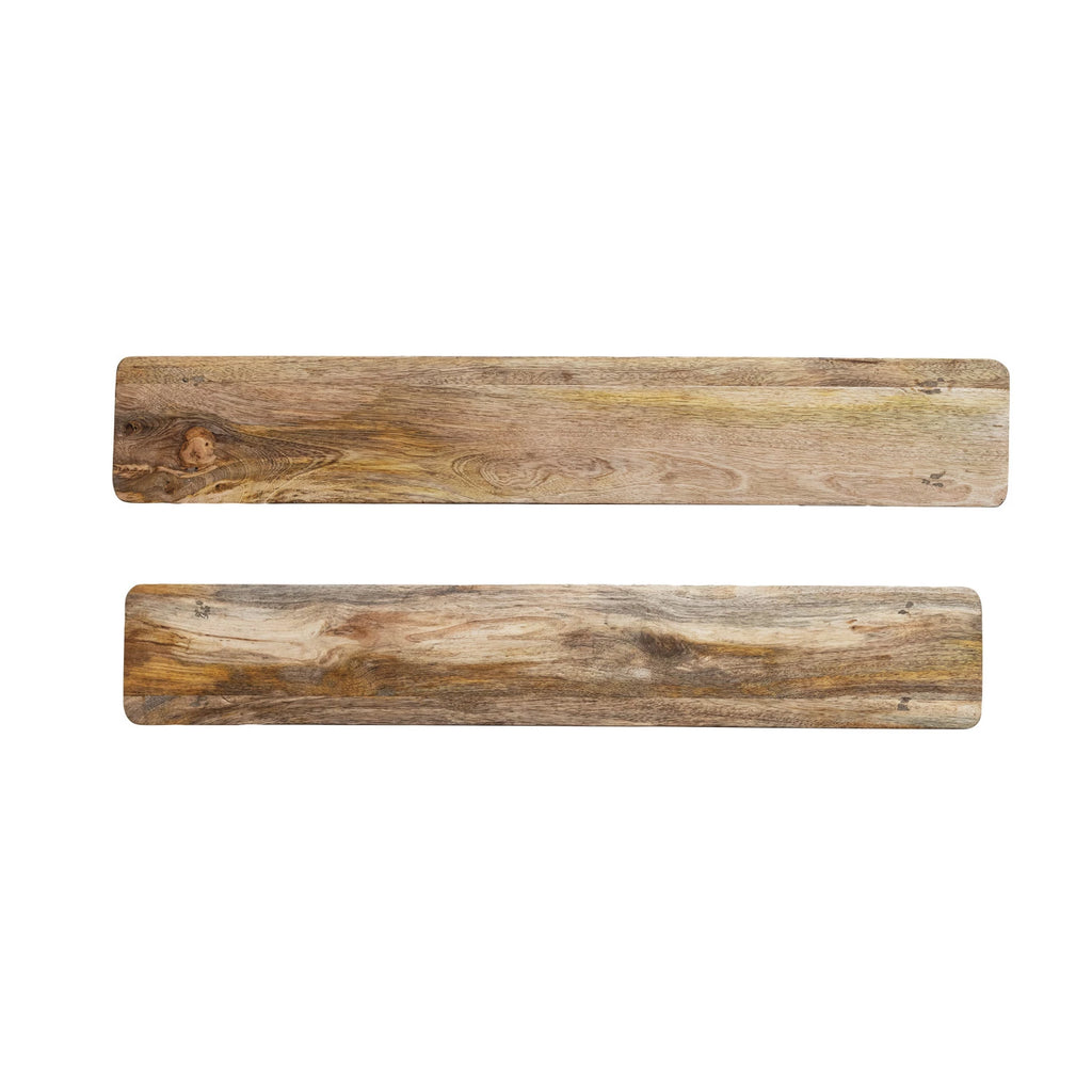Creative Co-Op | Hand Carved Mango Wood Pedestals, Assorted Sizes