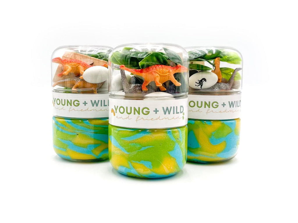 Young + Wild and Friedman | Grab & Go Dough Jar, Assorted Styles