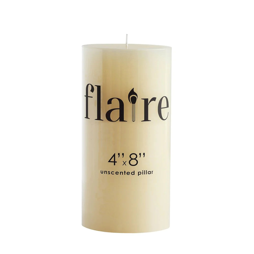 Flaire| Unscented Pillar| Assorted Sizes