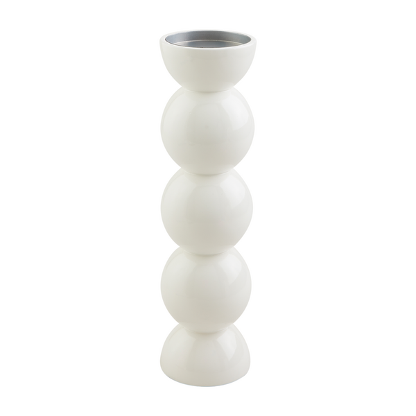 White Lacquered Candlesticks