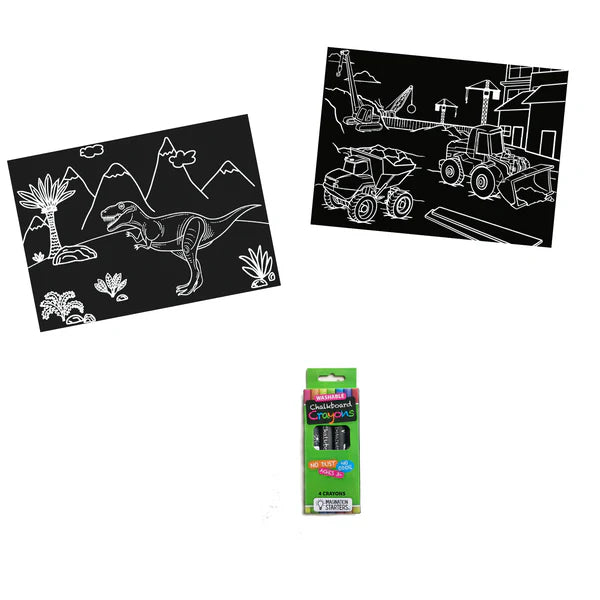 Imagination Starters| Chalkboard Mini Mats| Assorted styles
