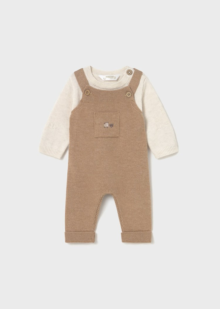 Baby Boy Knit Dungaree Set