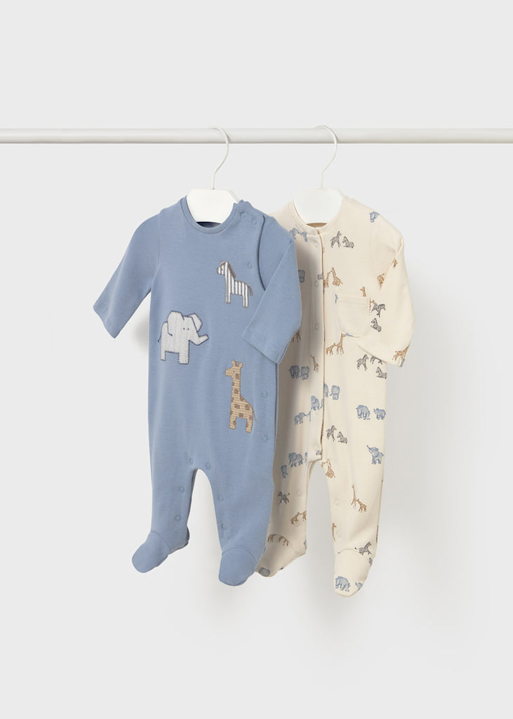Set of 2 Baby Boy Bodysuit, Assorted Styles