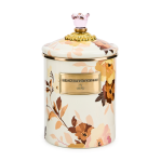 Wild Rose White Canister, Various Sizes