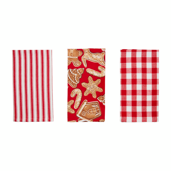Mud Pie | Gingerbread House Towel Set, Assorted Styles