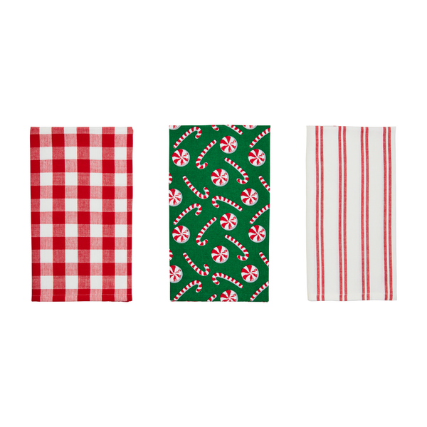 Mud Pie | Gingerbread House Towel Set, Assorted Styles