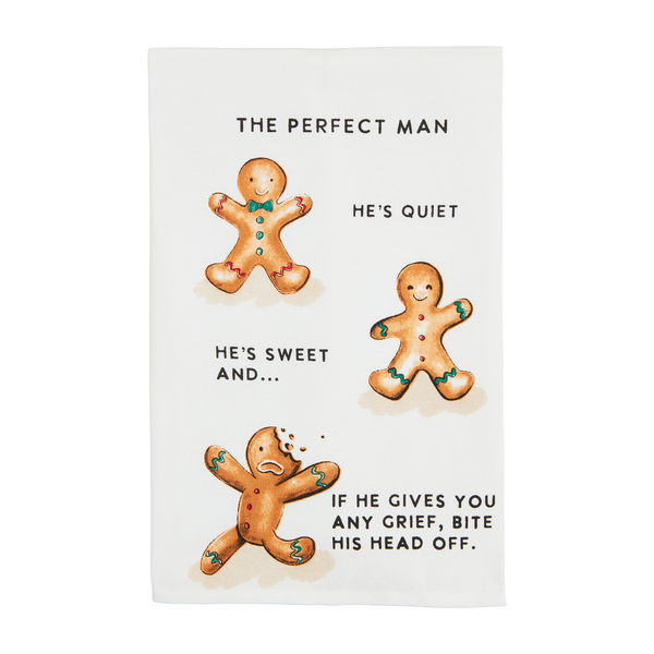 Mud Pie | Gingerbread Man Towels, Assorted Styles