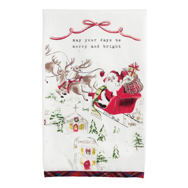 Mud Pie | Christmas Printed Towels, Assorted styles