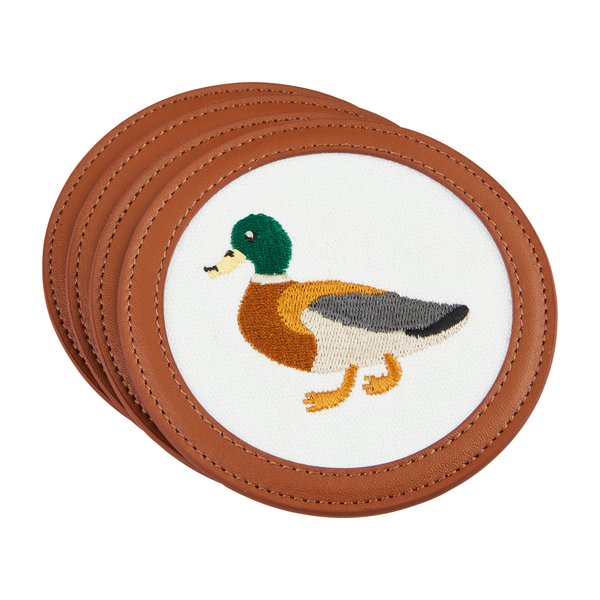 Mud Pie | Embroidered Icon Coaster, Assorted Styles