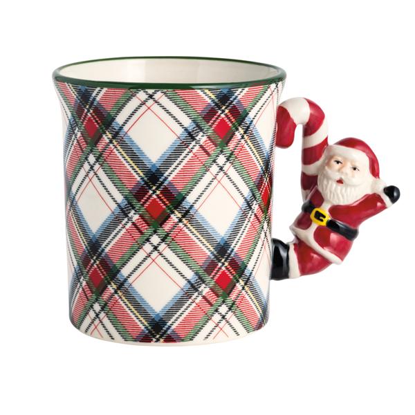 Mud Pie | Christmas Figural Handle Mug, Assorted Styles
