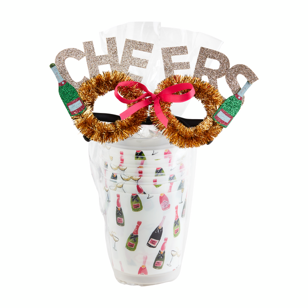 Mud Pie | Holiday Party Cup Gift Set, Assorted Styles