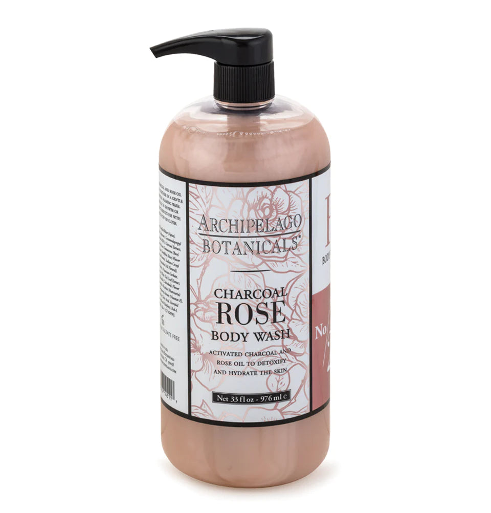 Archipelago Botanicals | Body Wash Charcoal Rose